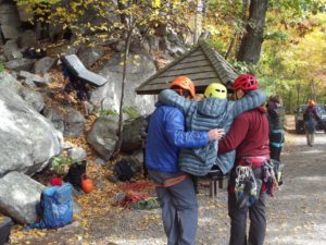 enock climbing with paradox sports gunks