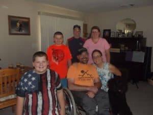 My aunt connie, uncle odie, sandy martin, tanner martin and logan martin, taken at my aunt and uncles house